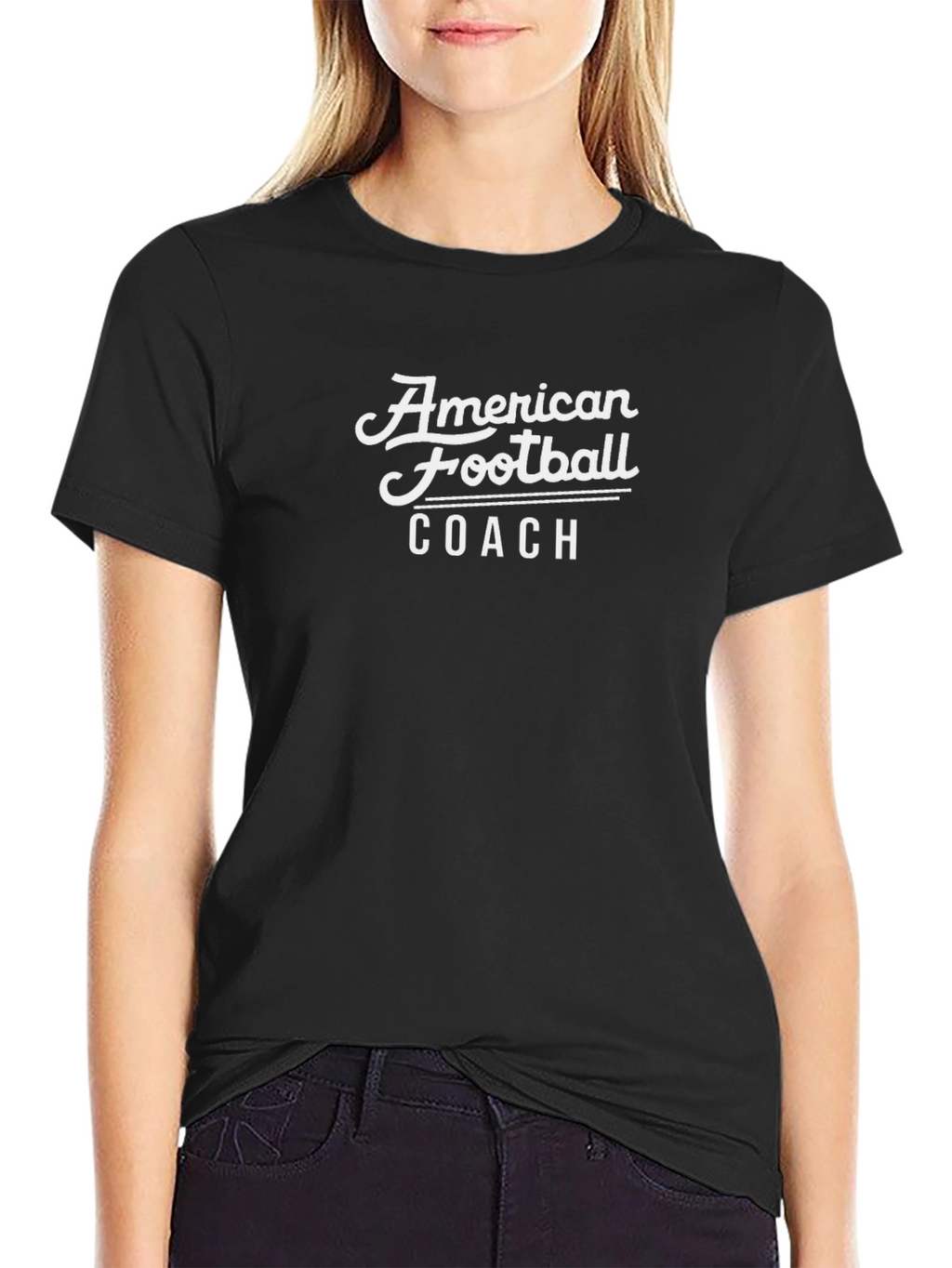 Camiseta Negra American Football Coach
