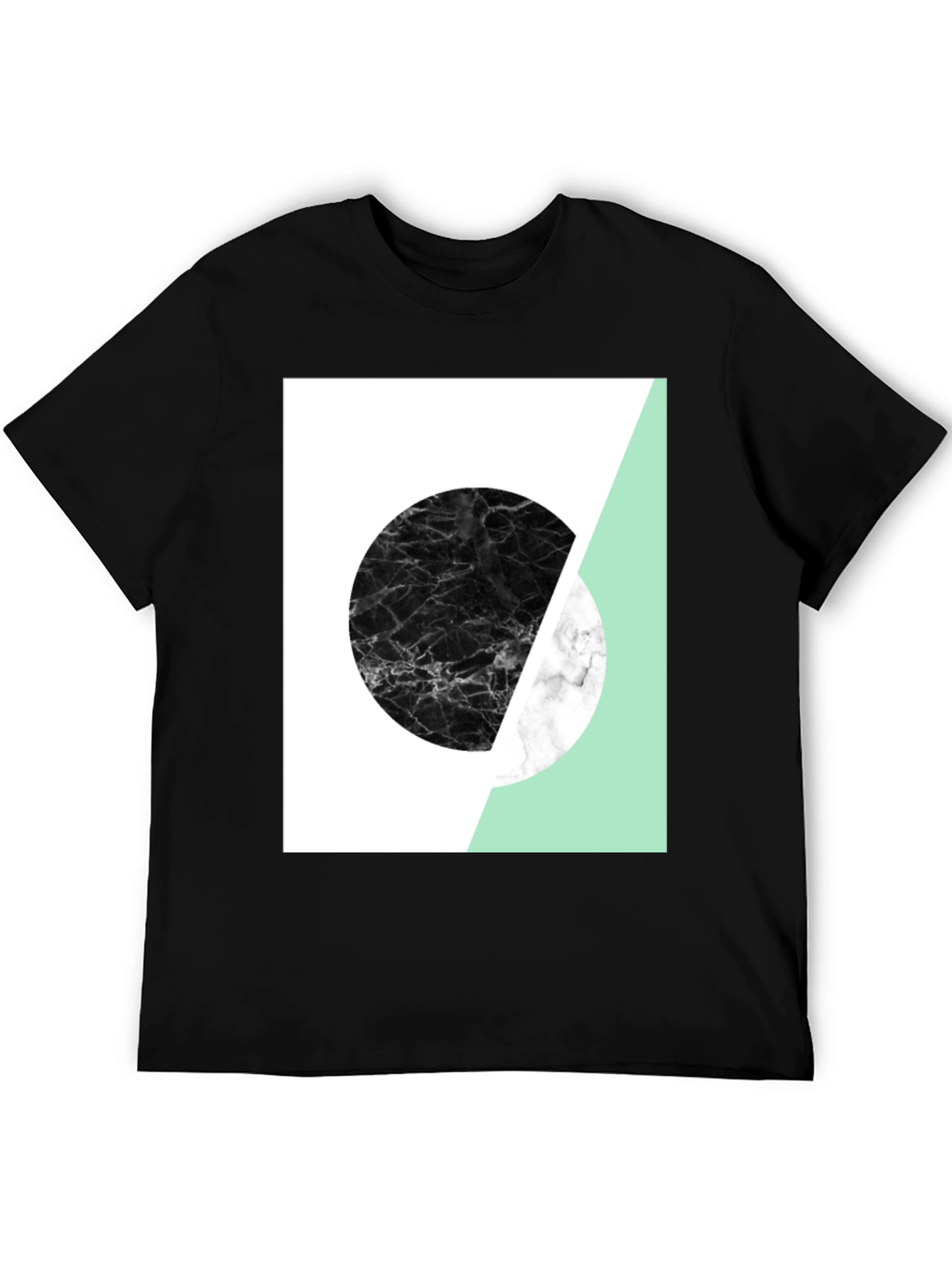 Camiseta Hombre Diseño Geométrico Moderno