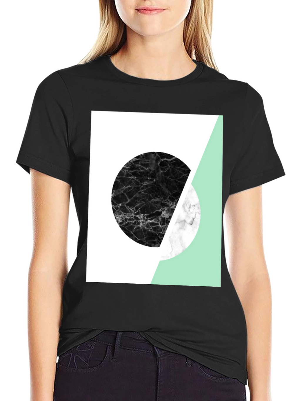 Camiseta Hombre Diseño Geométrico Moderno
