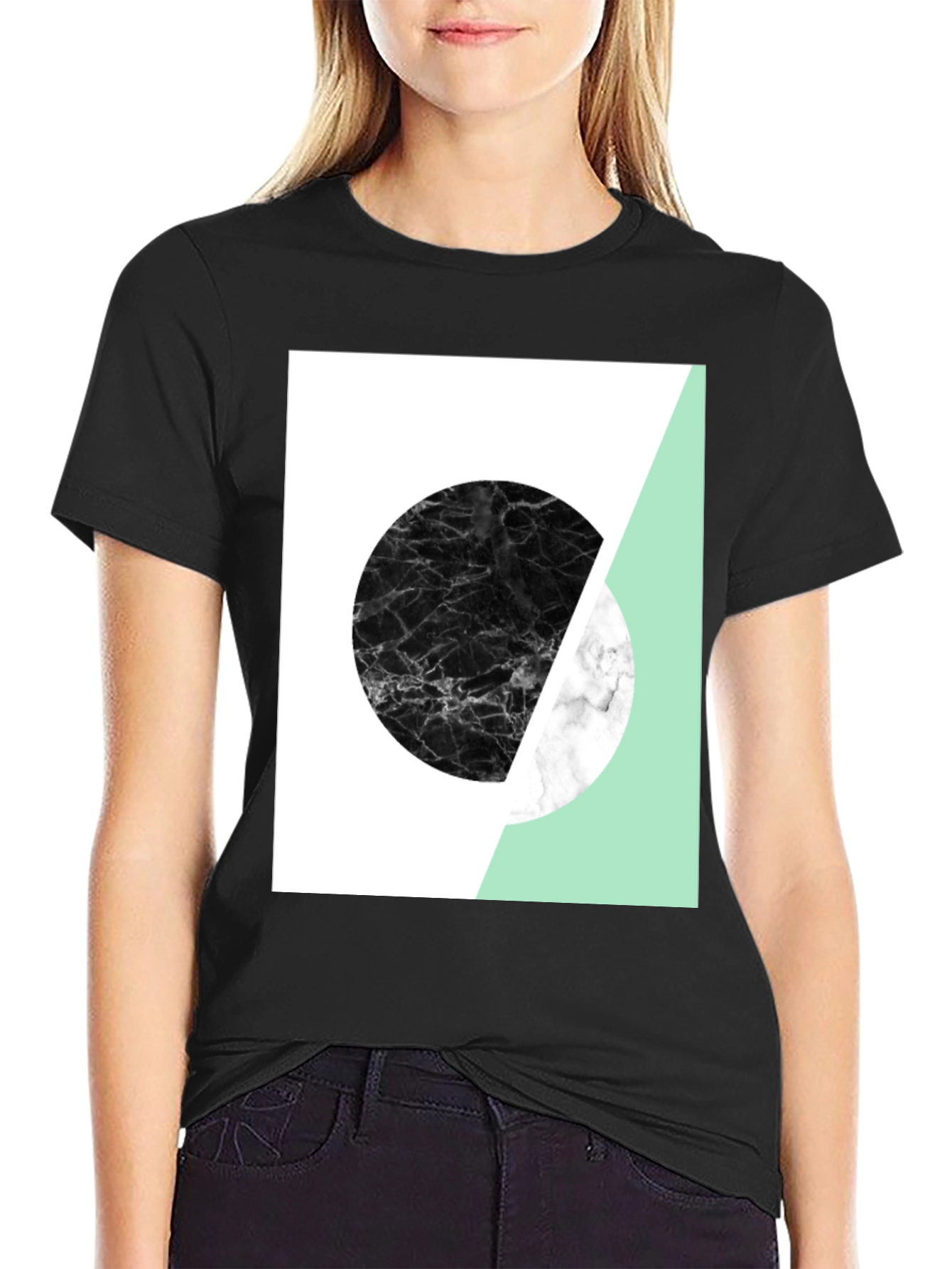 Camiseta Hombre Diseño Geométrico Moderno