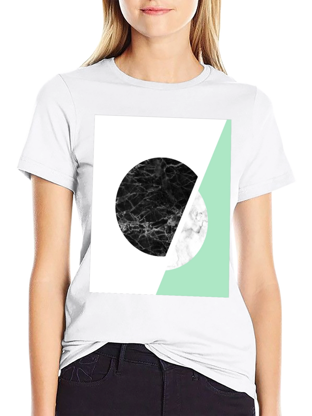 Camiseta Hombre Diseño Geométrico Moderno