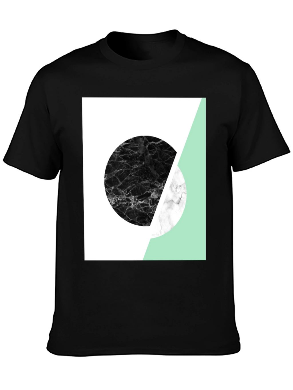 Camiseta Hombre Diseño Geométrico Moderno