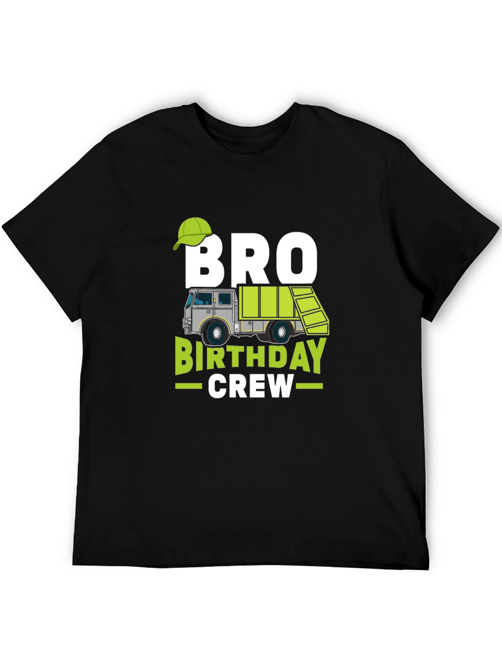 Camiseta Negra Bro Birthday Crew Cumpleaños