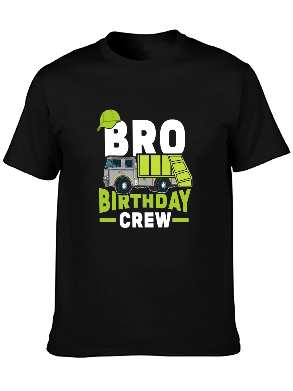 Camiseta Negra Bro Birthday Crew Cumpleaños