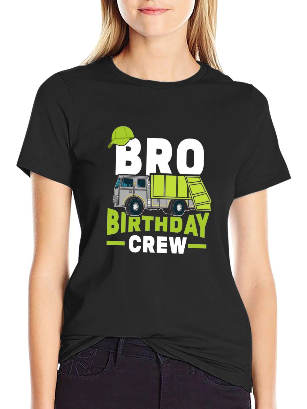 Camiseta Negra Bro Birthday Crew Cumpleaños