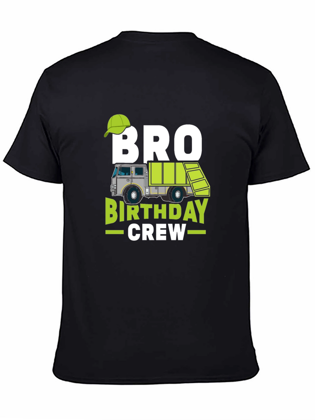 Camiseta Negra Bro Birthday Crew Cumpleaños