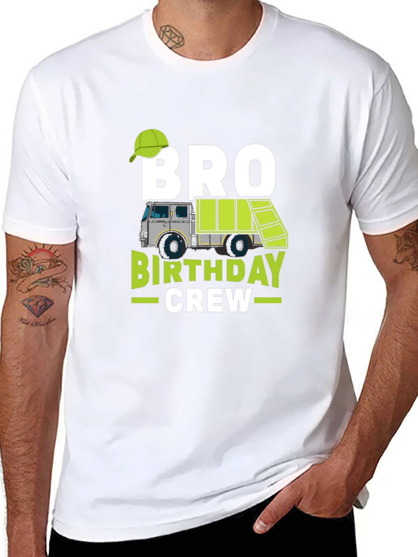 Camiseta Negra Bro Birthday Crew Cumpleaños