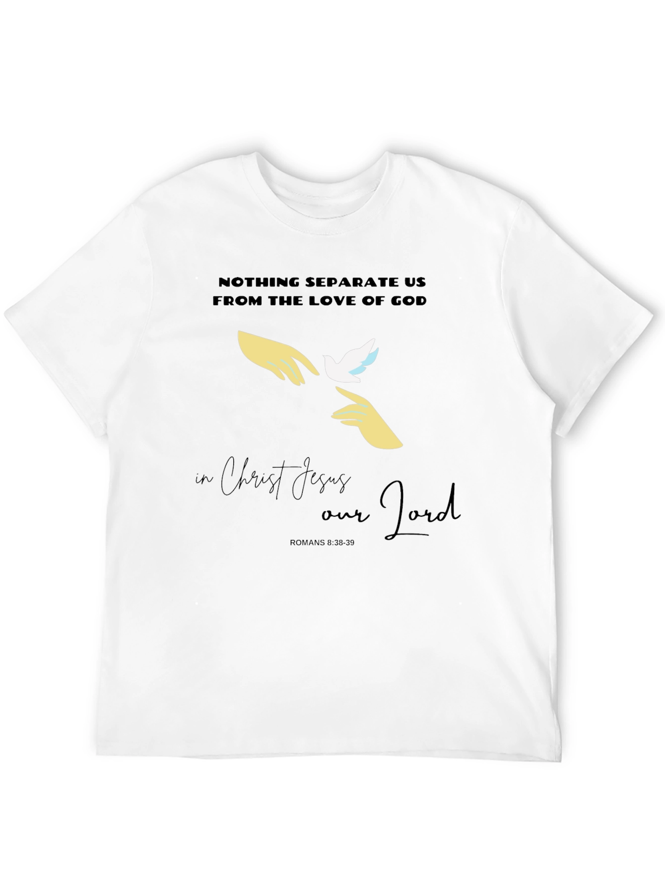 Camiseta Cristiana Hombre: Nada nos Separa del Amor de Dios