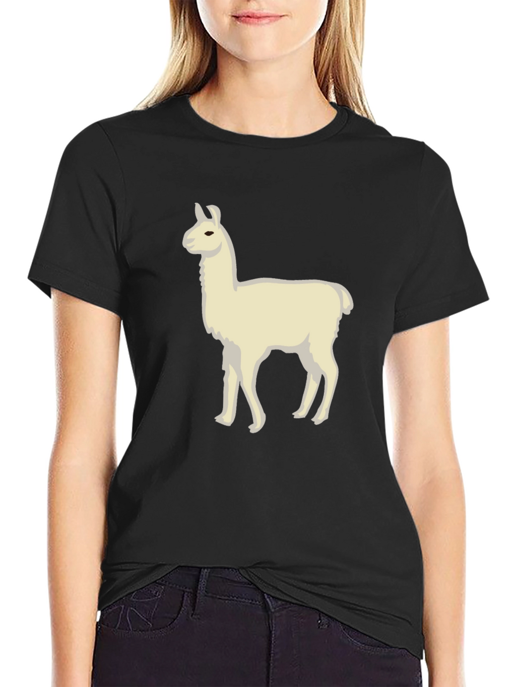 Camiseta Negra con Diseño de Llama