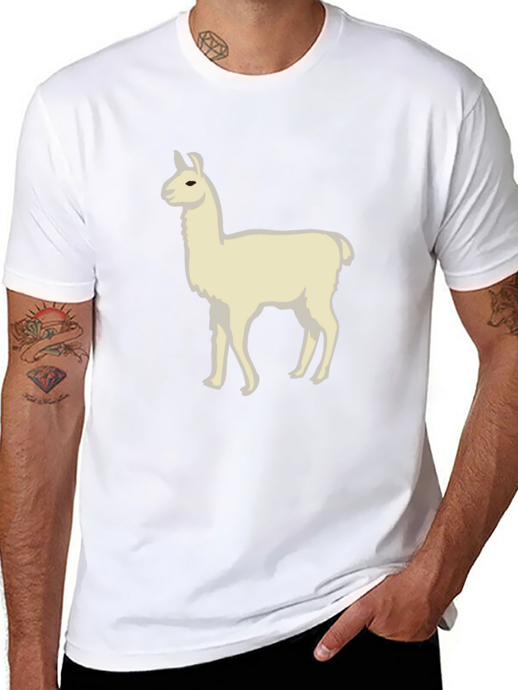 Camiseta Negra con Diseño de Llama