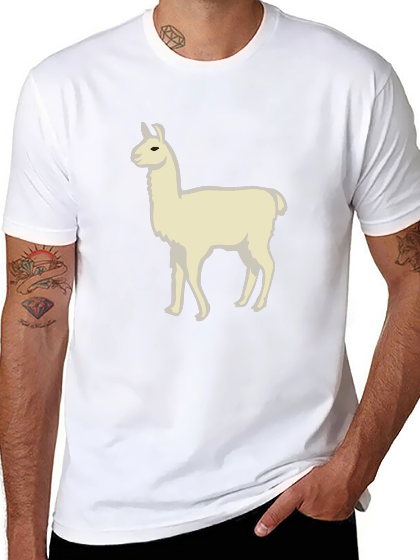 Camiseta Negra con Diseño de Llama