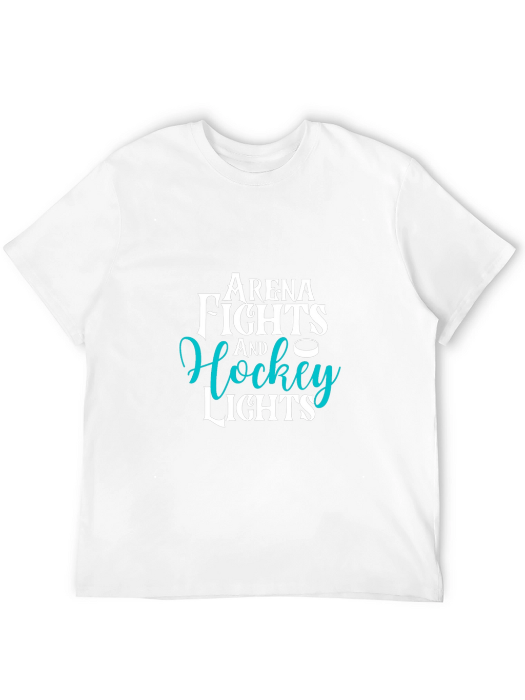 Camiseta Negra con Diseño de Hockey