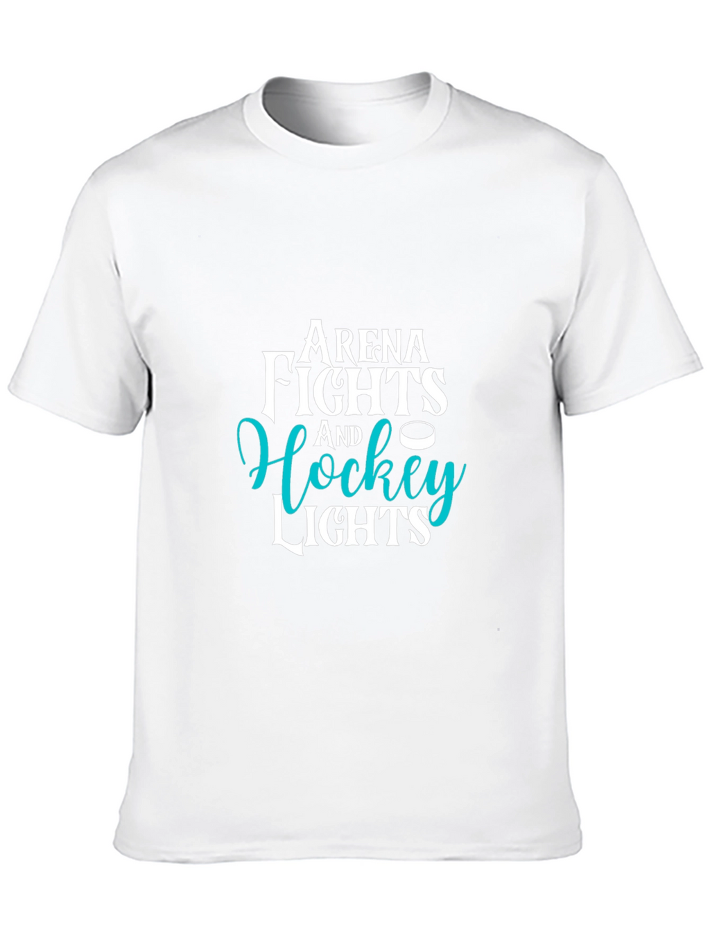 Camiseta Negra con Diseño de Hockey