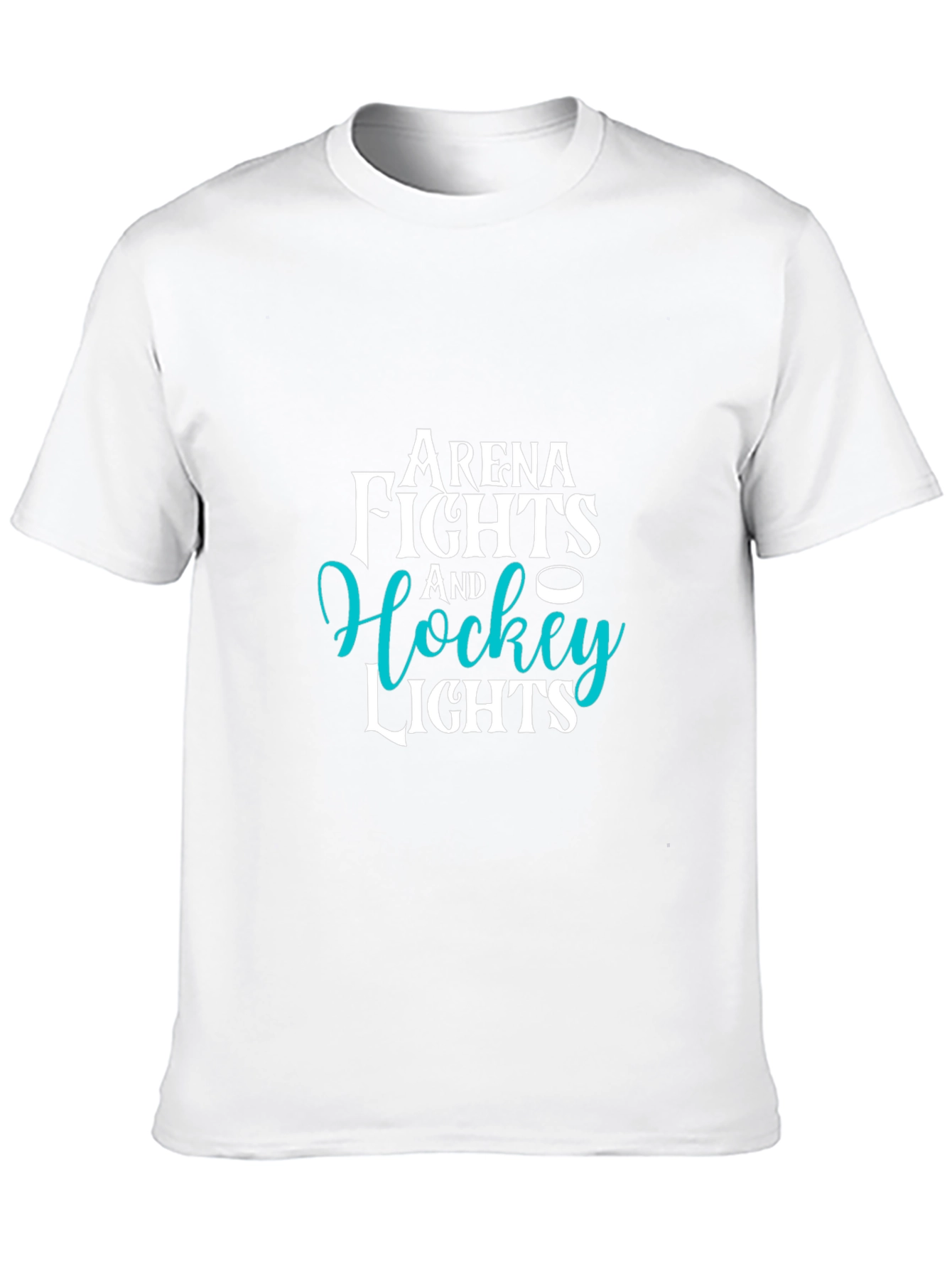 Camiseta Negra con Diseño de Hockey