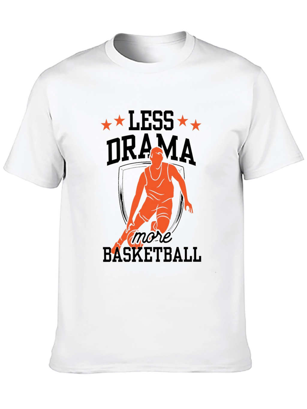 Camiseta Hombre Baloncesto Menos Drama Más Baloncesto