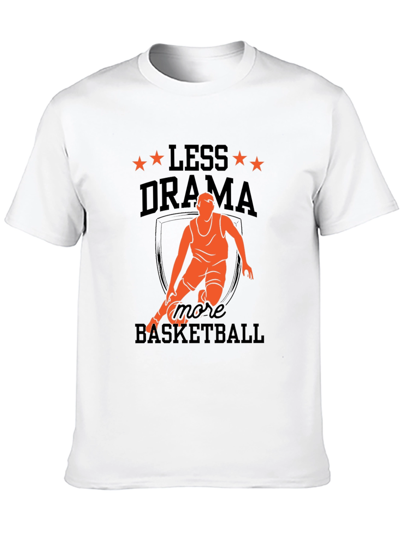 Camiseta Hombre Baloncesto Menos Drama Más Baloncesto