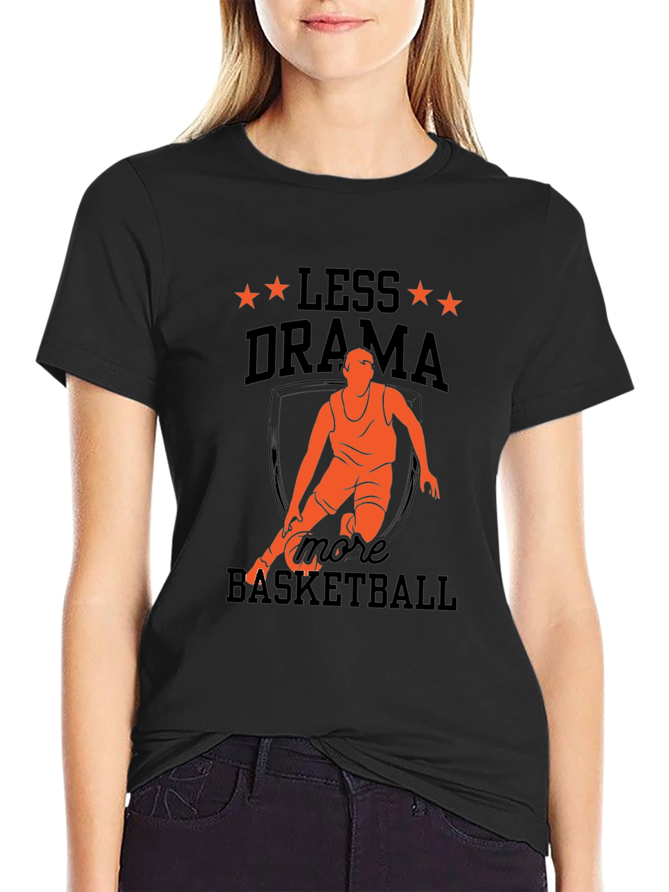 Camiseta Hombre Baloncesto Menos Drama Más Baloncesto