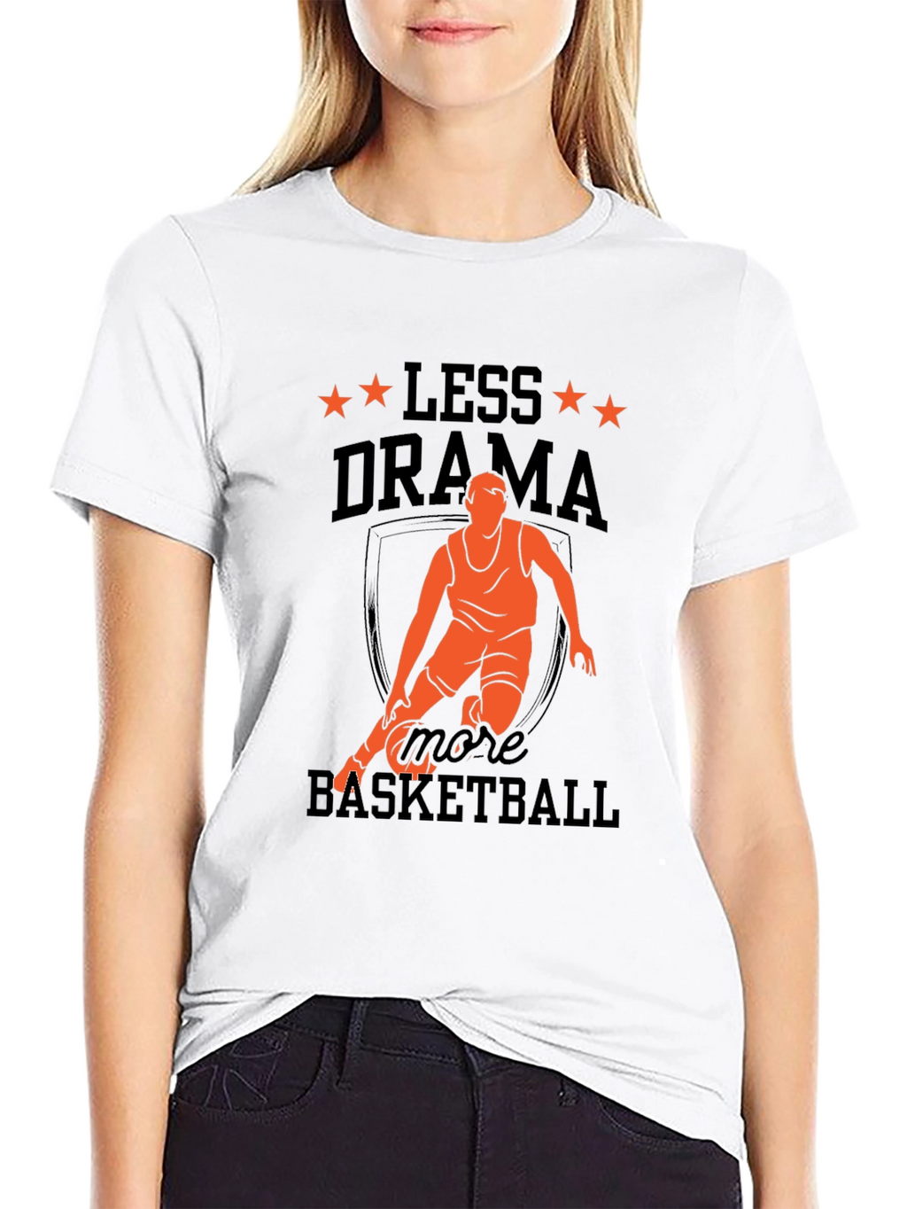 Camiseta Hombre Baloncesto Menos Drama Más Baloncesto