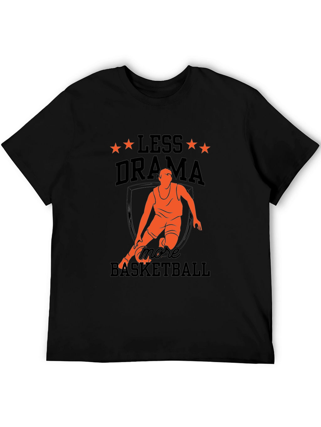 Camiseta Hombre Baloncesto Menos Drama Más Baloncesto