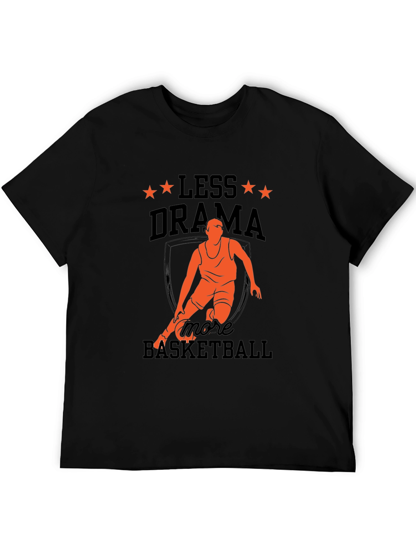 Camiseta Hombre Baloncesto Menos Drama Más Baloncesto