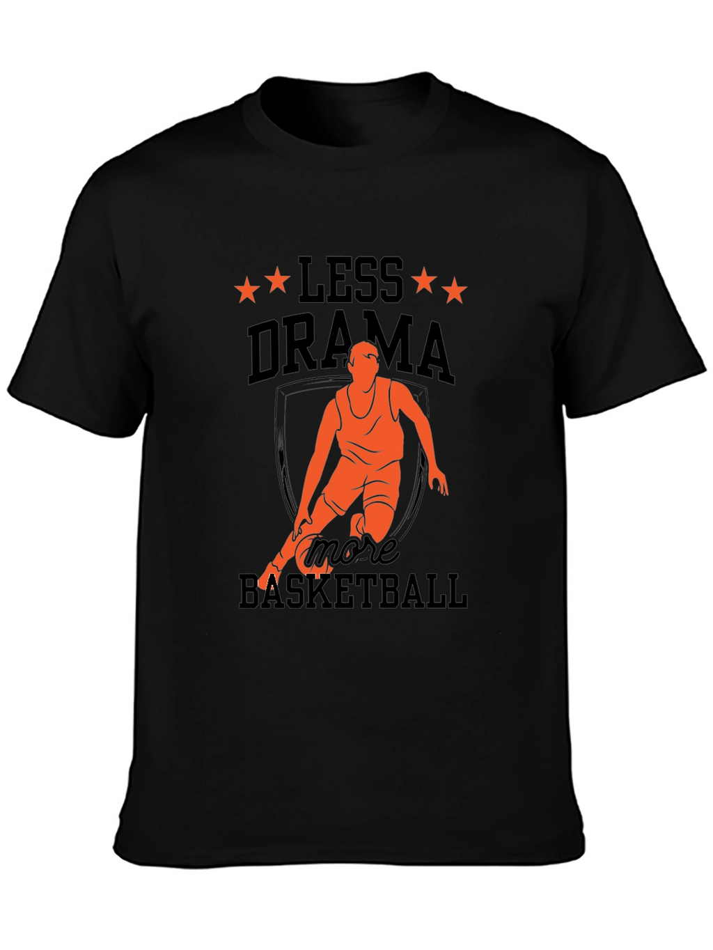 Camiseta Hombre Baloncesto Menos Drama Más Baloncesto