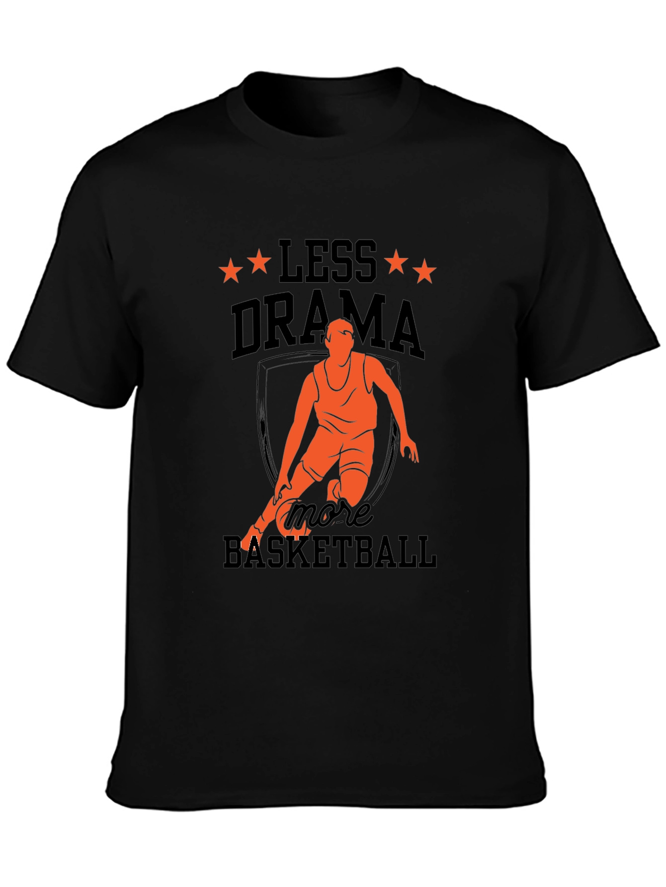 Camiseta Hombre Baloncesto Menos Drama Más Baloncesto