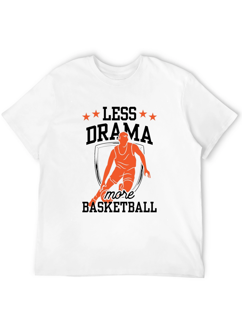 Camiseta Hombre Baloncesto Menos Drama Más Baloncesto