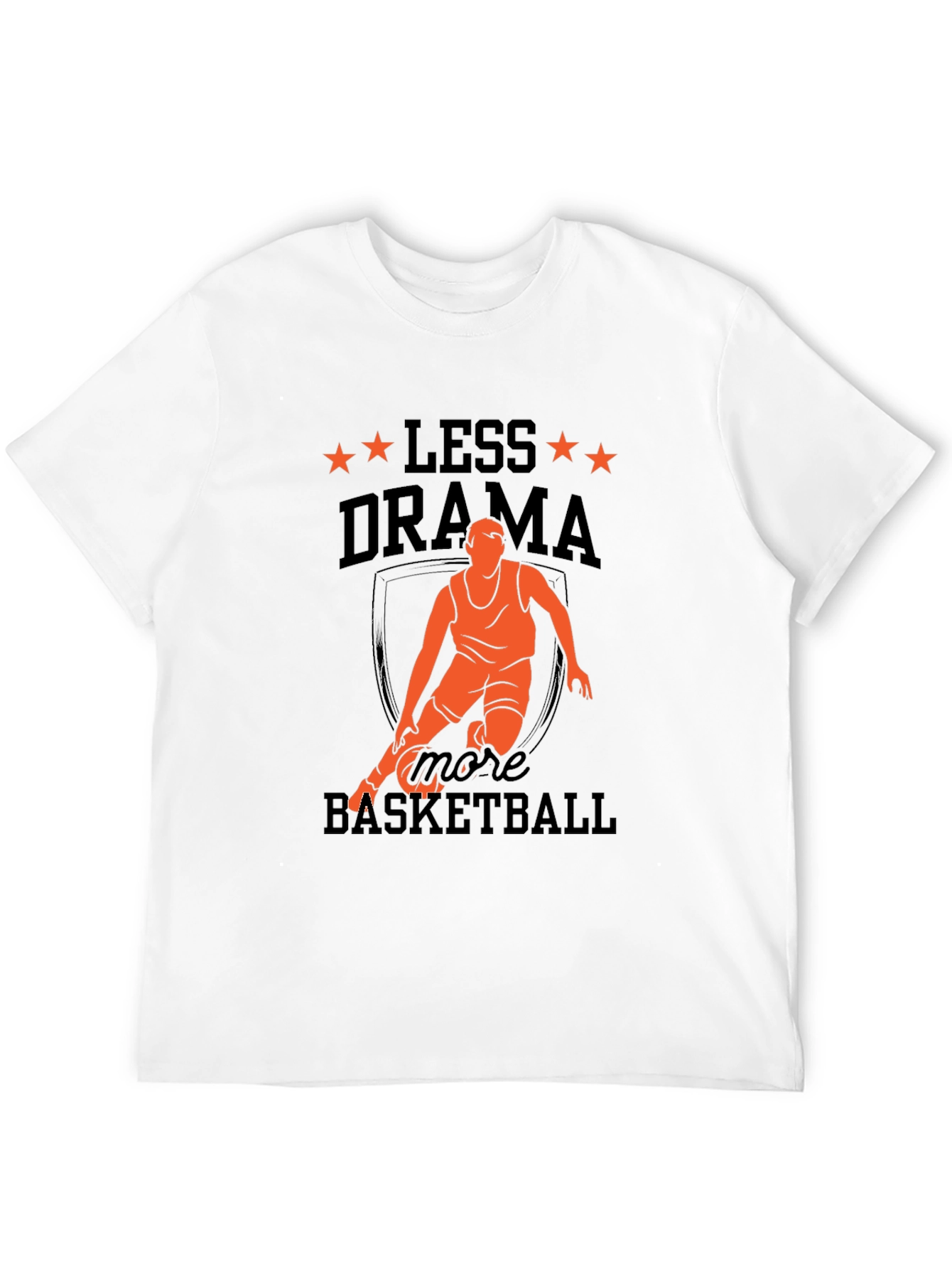 Camiseta Hombre Baloncesto Menos Drama Más Baloncesto