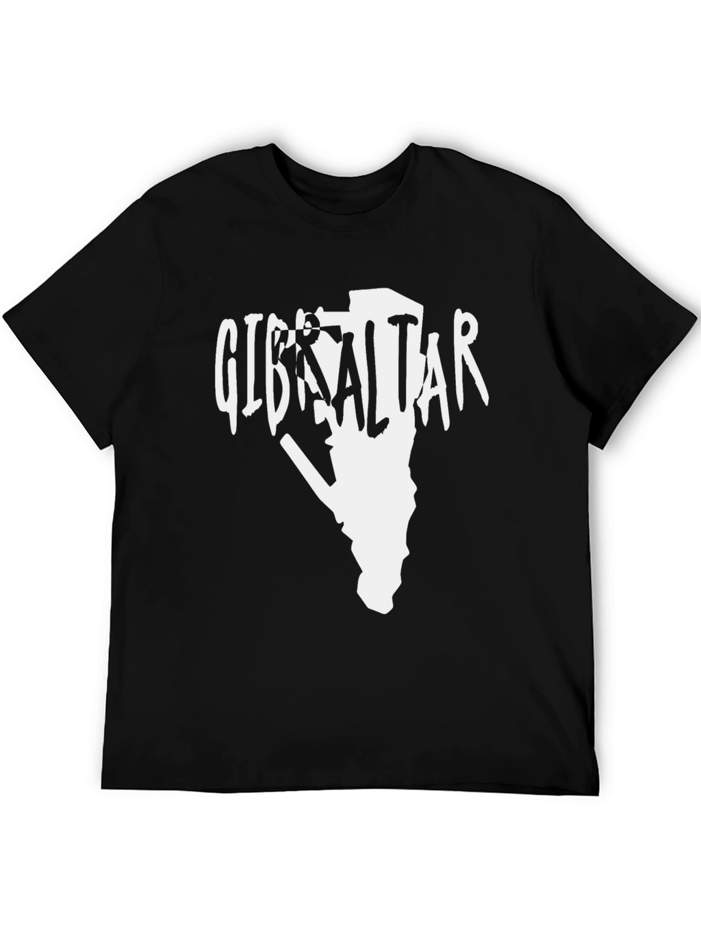 Camiseta Gibraltar Negra Hombre Diseño Original