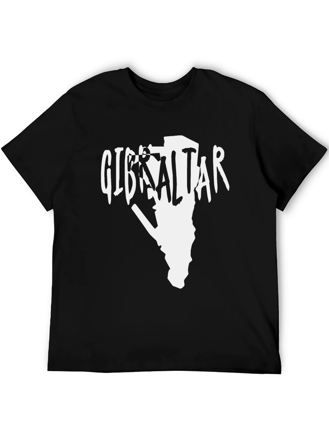 Camiseta Gibraltar Negra Hombre Diseño Original