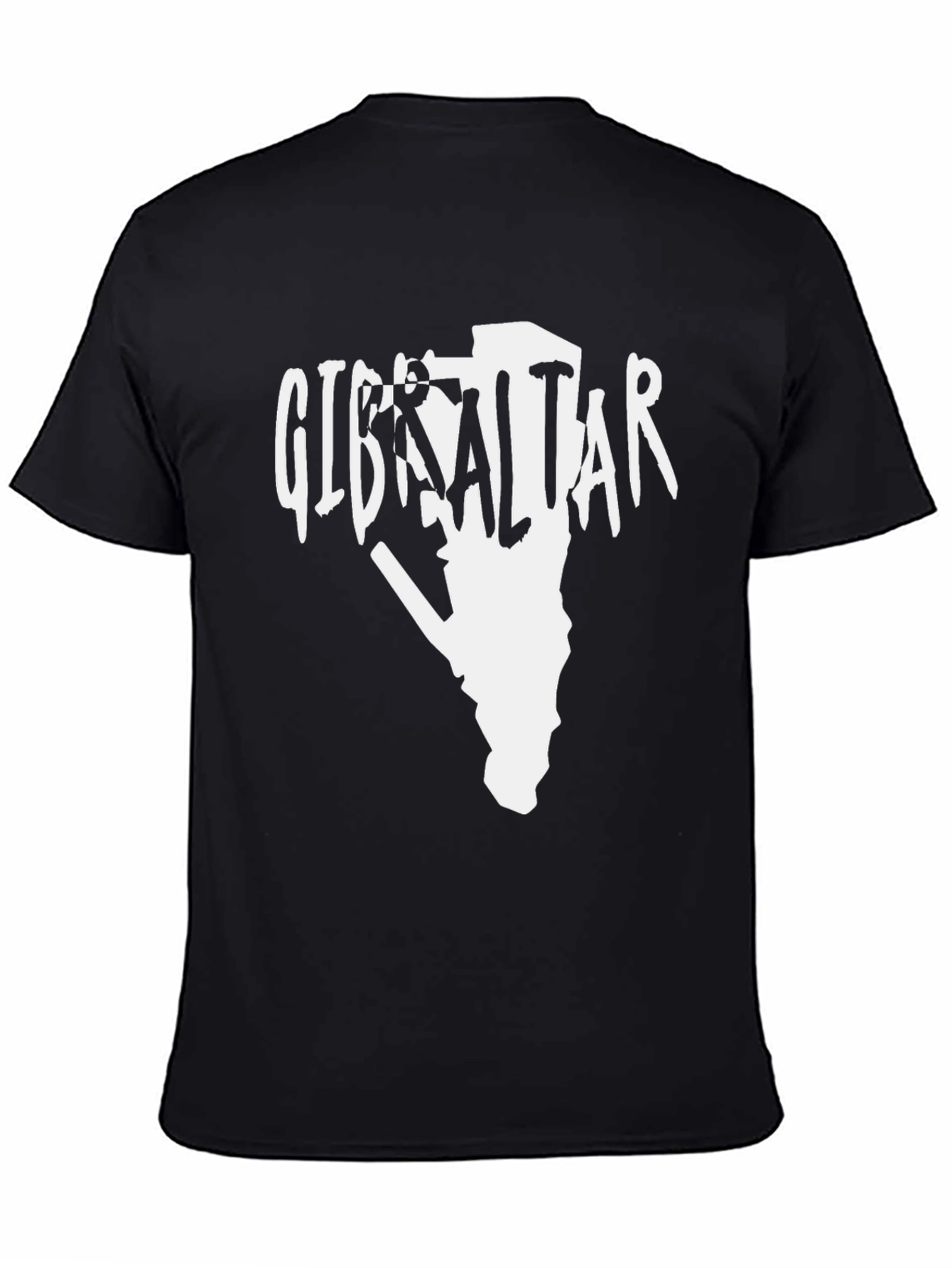 Camiseta Gibraltar Negra Hombre Diseño Original