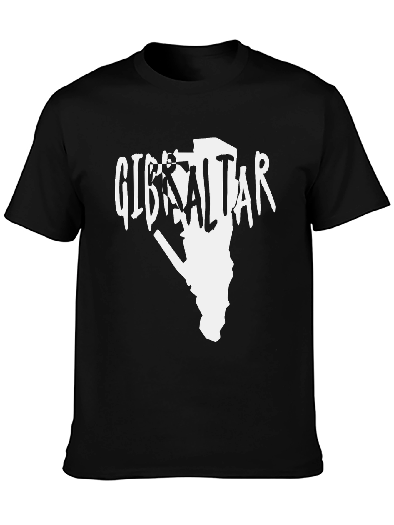 Camiseta Gibraltar Negra Hombre Diseño Original