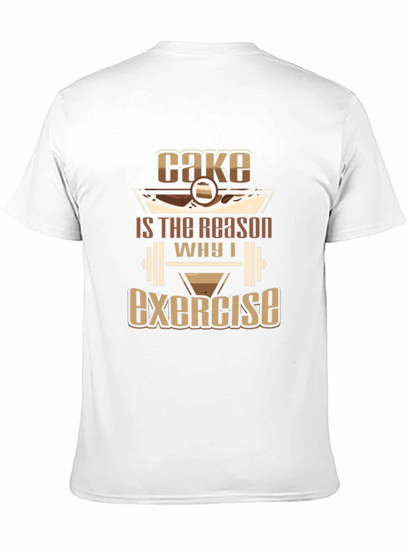 Camiseta Negra Cake Exercise
