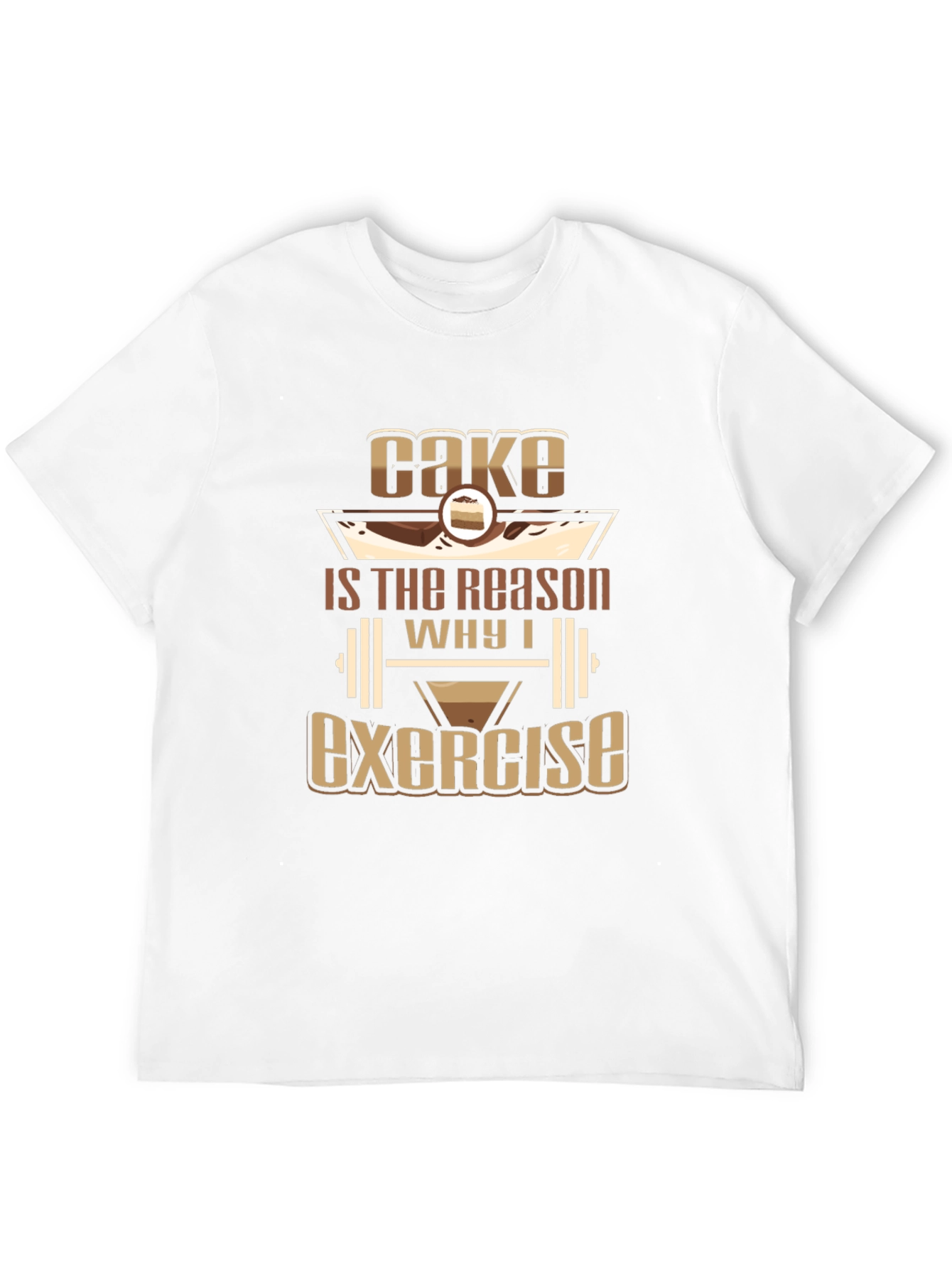 Camiseta Negra Cake Exercise