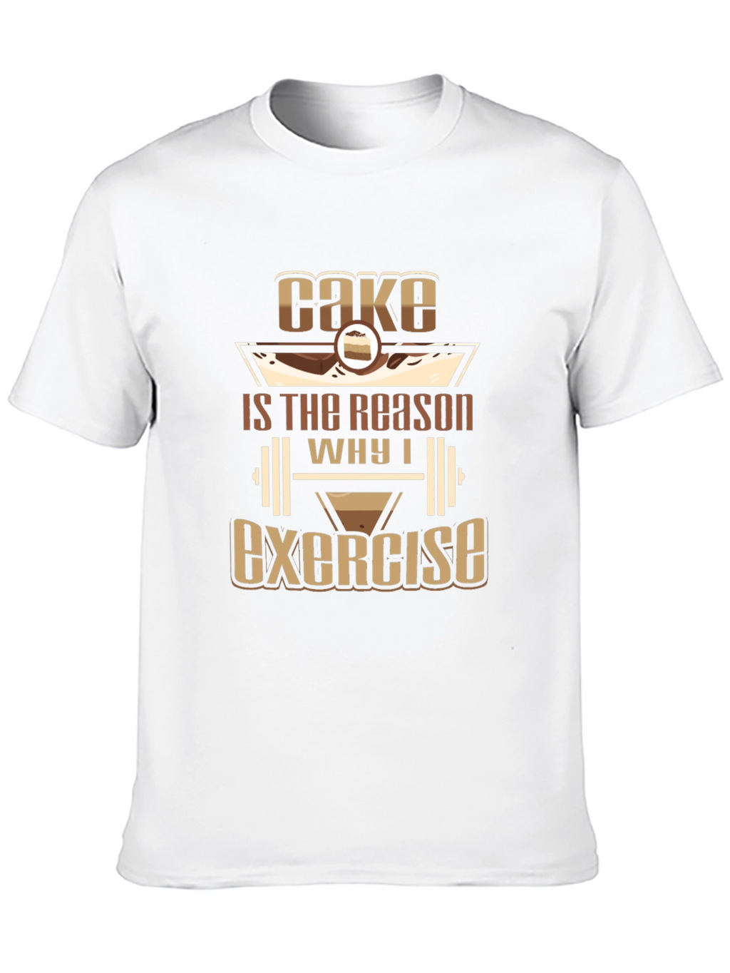 Camiseta Negra Cake Exercise