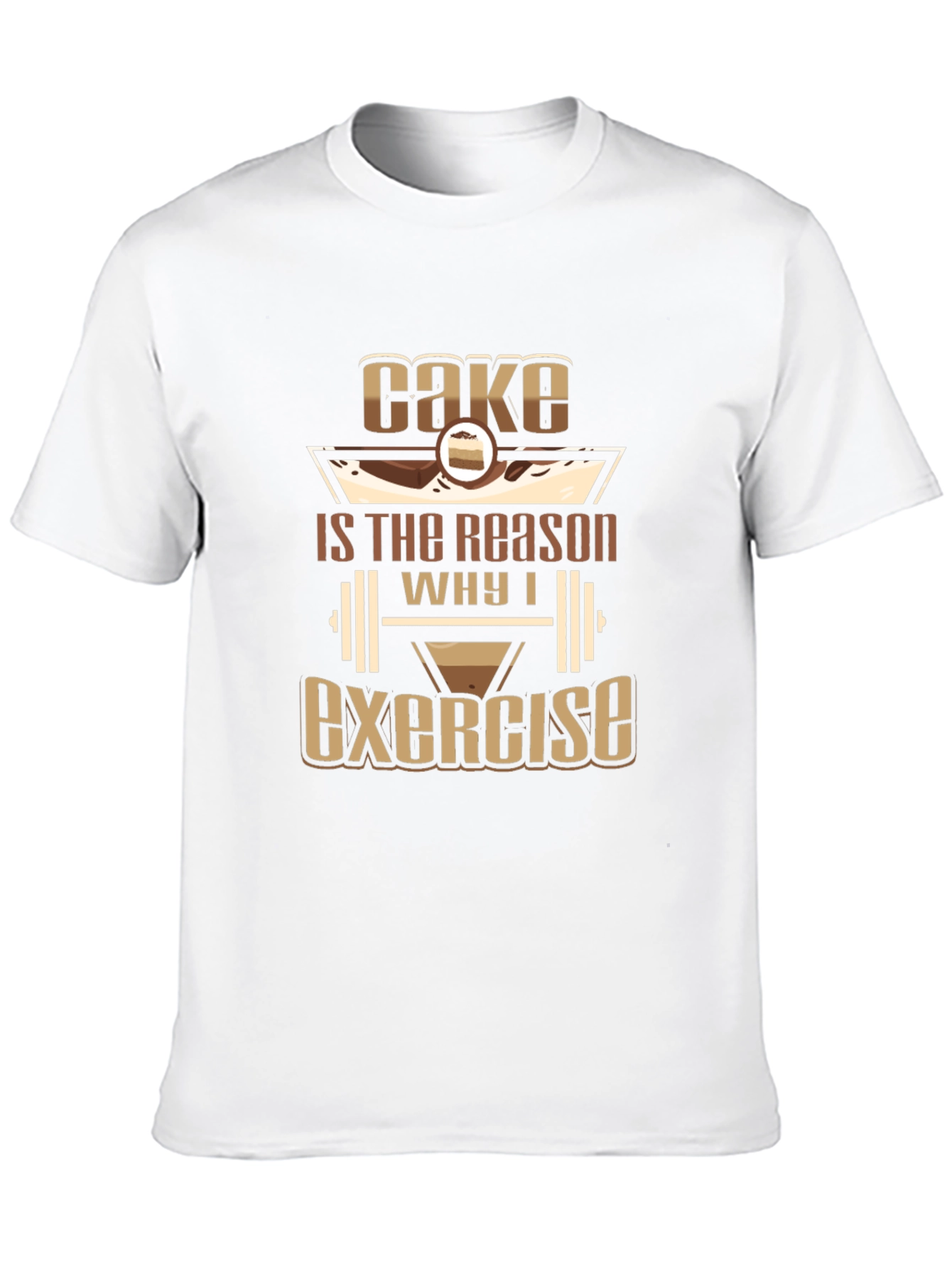 Camiseta Negra Cake Exercise