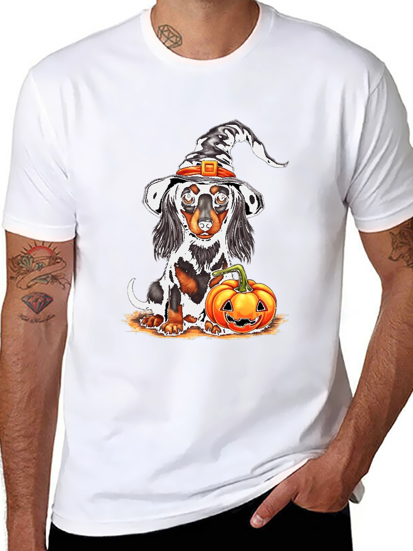 Camiseta Dachshund Halloween