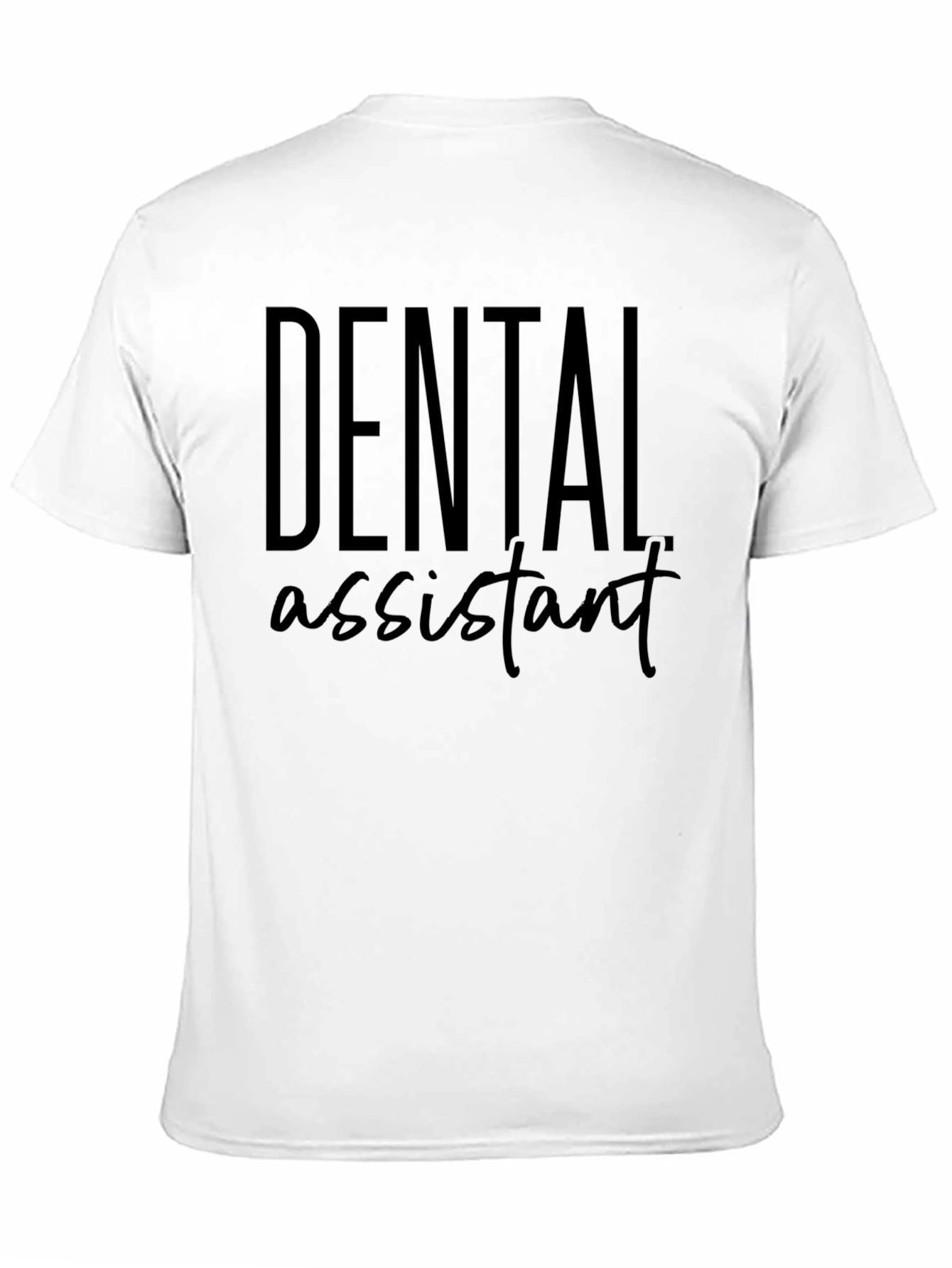 Camiseta Negra Asistente Dental