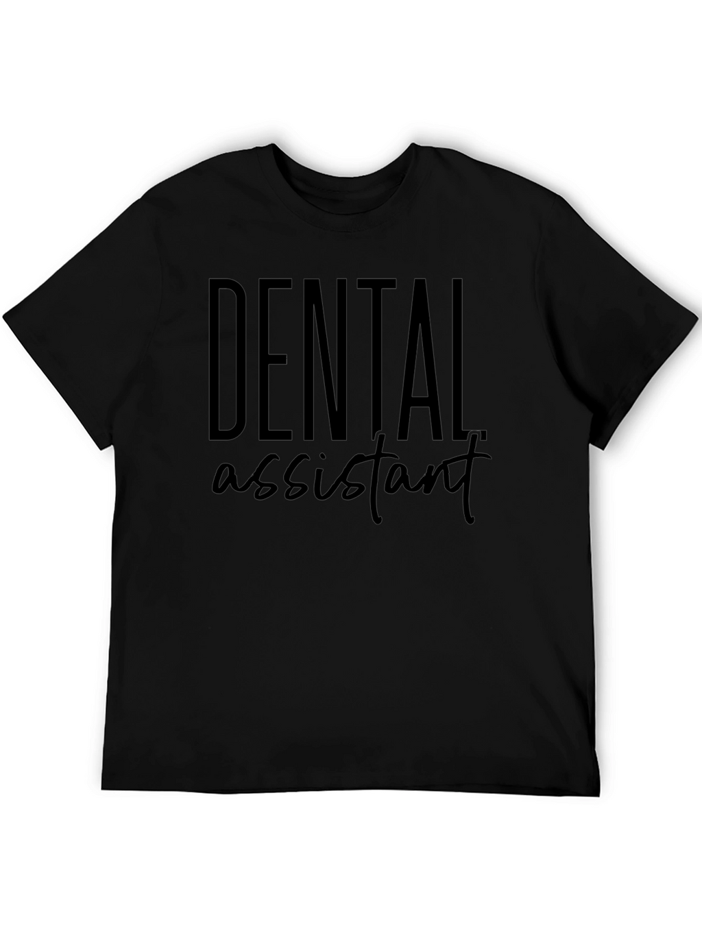 Camiseta Negra Asistente Dental