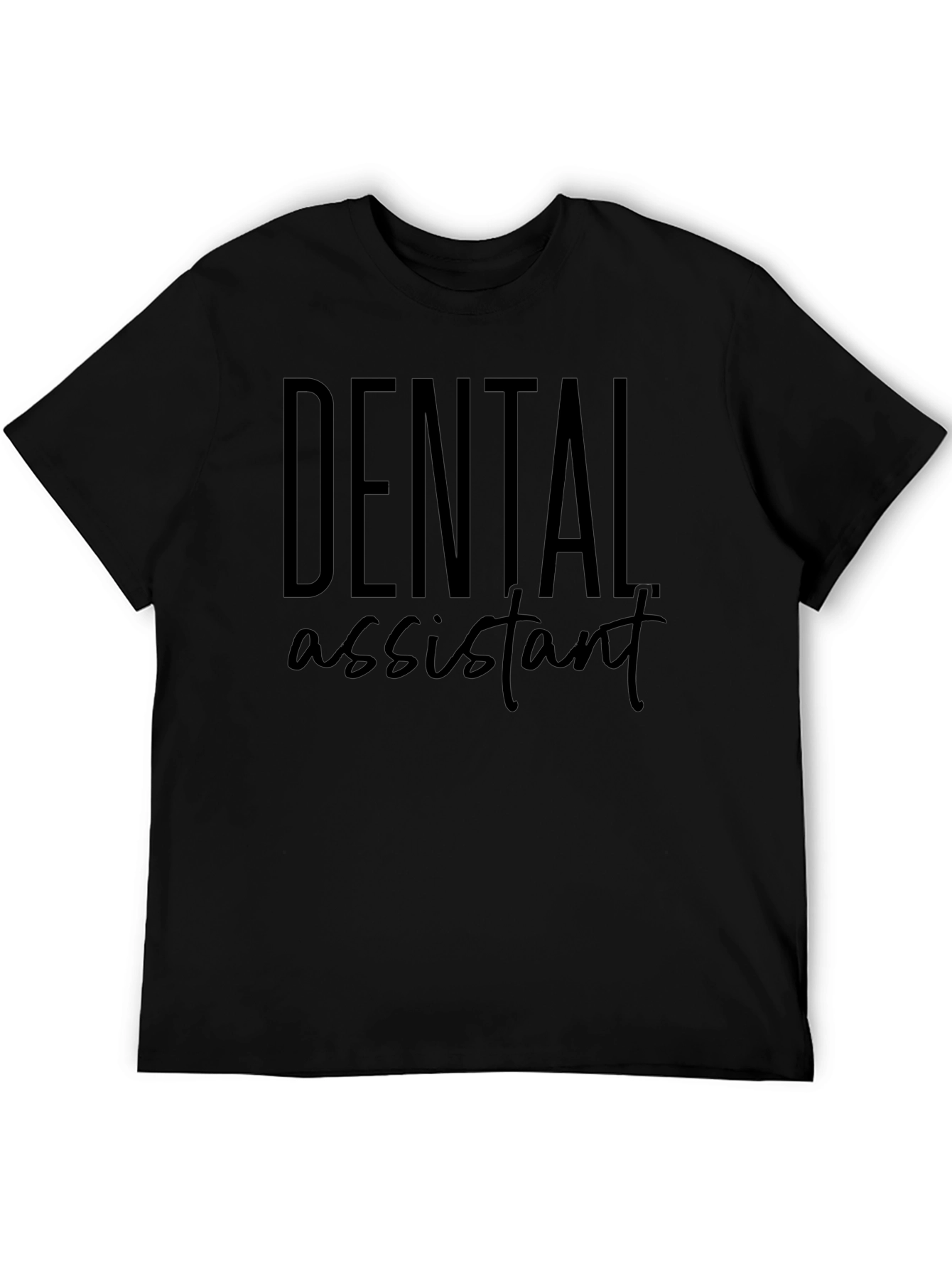 Camiseta Negra Asistente Dental
