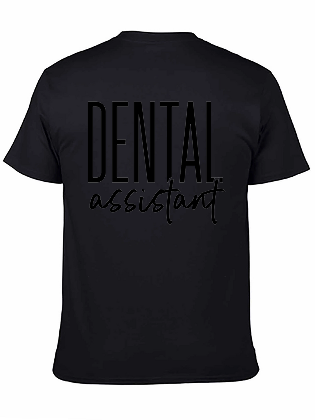 Camiseta Negra Asistente Dental