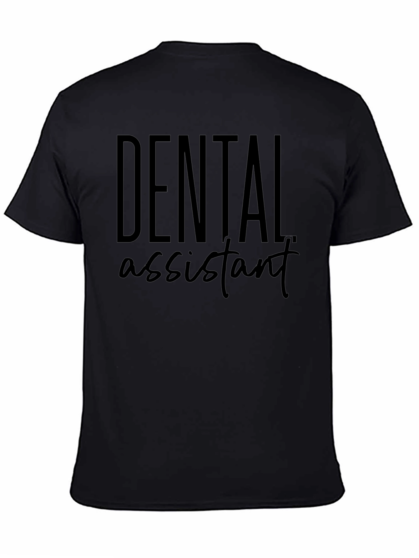 Camiseta Negra Asistente Dental