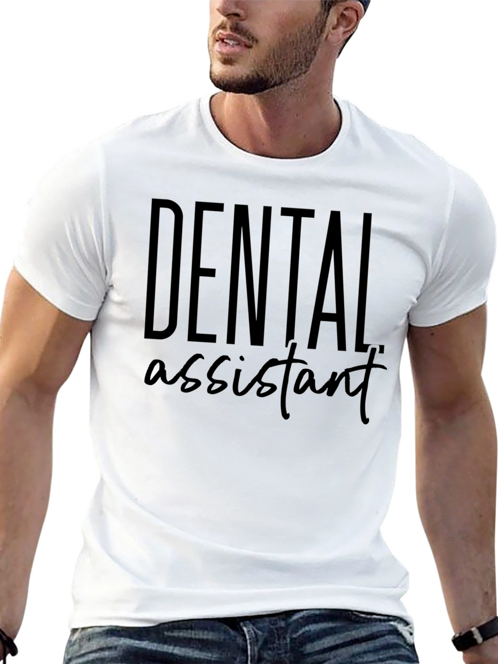 Camiseta Negra Asistente Dental