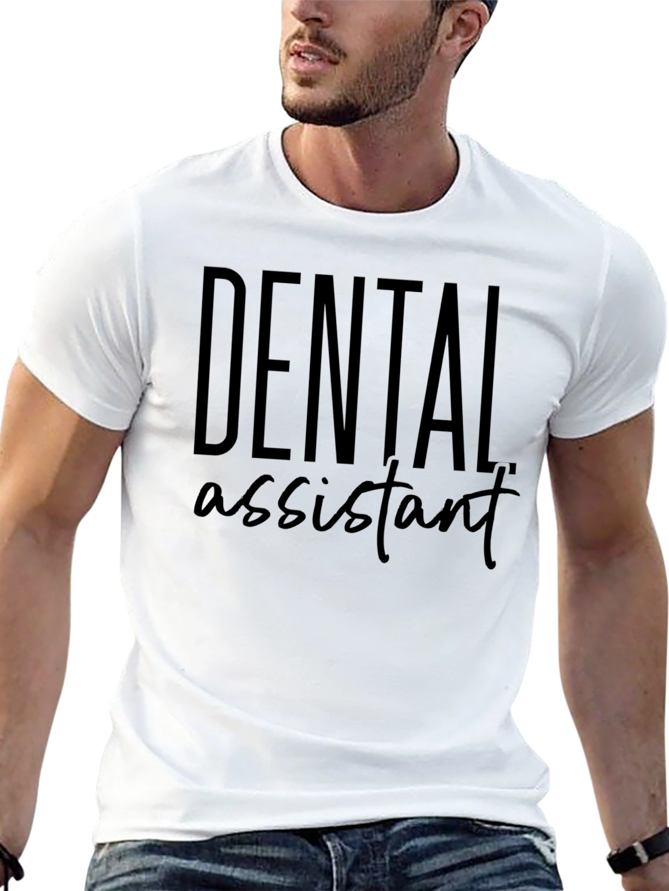 Camiseta Negra Asistente Dental