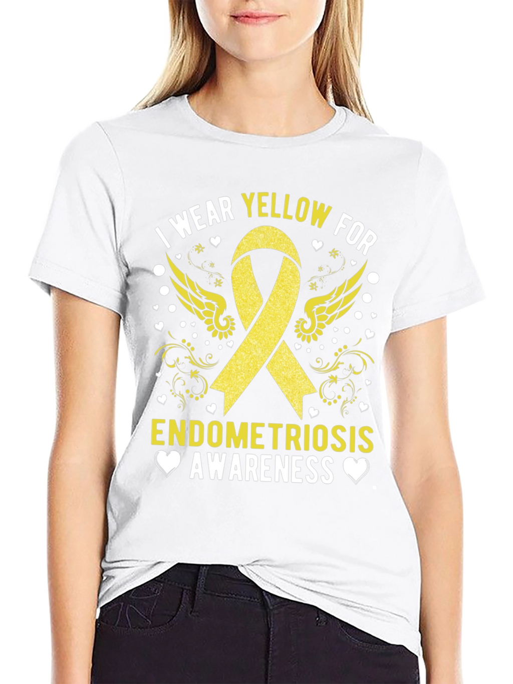 Camiseta Concienciación Endometriosis Amarillo