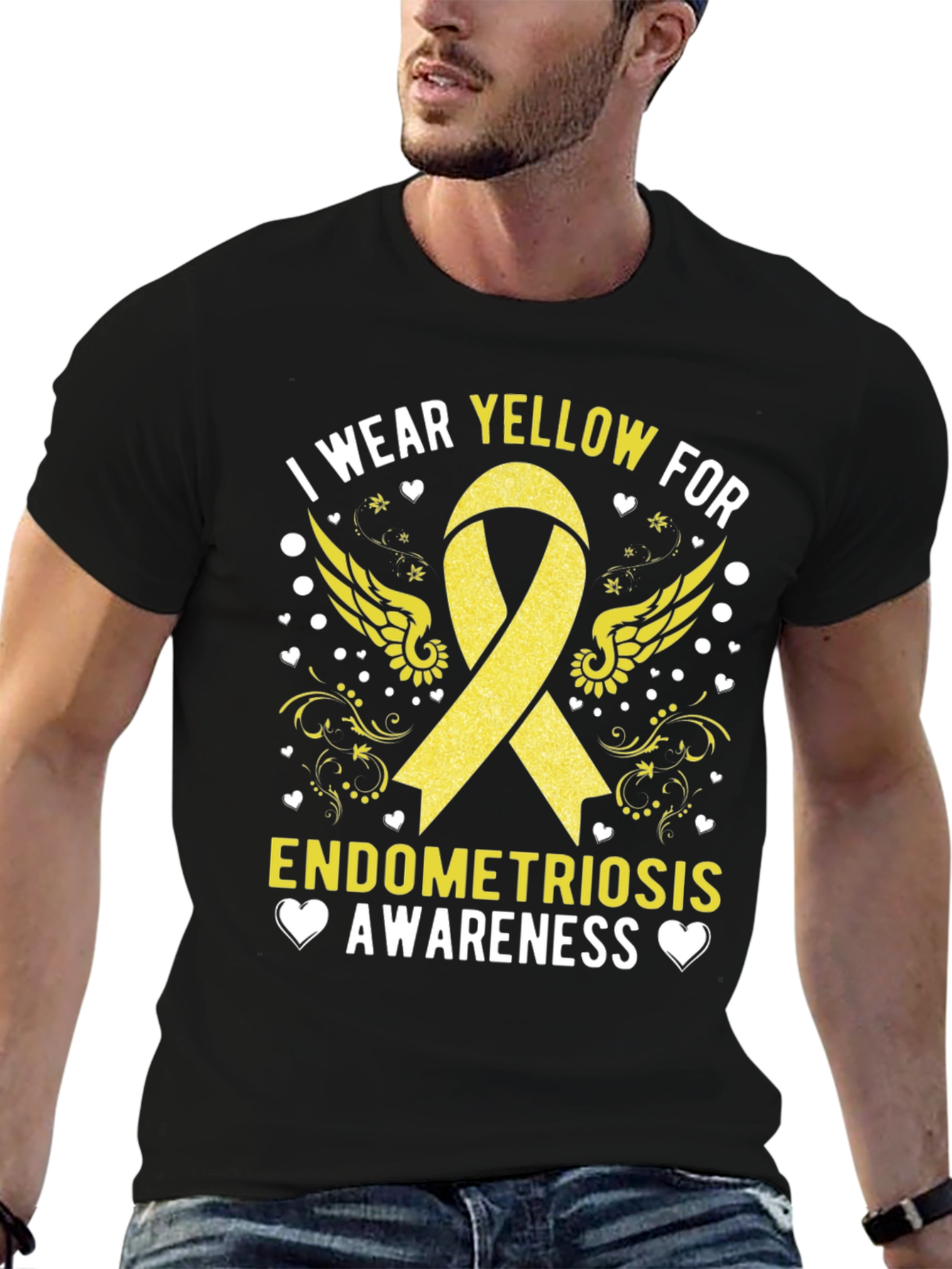 Camiseta Concienciación Endometriosis Amarillo