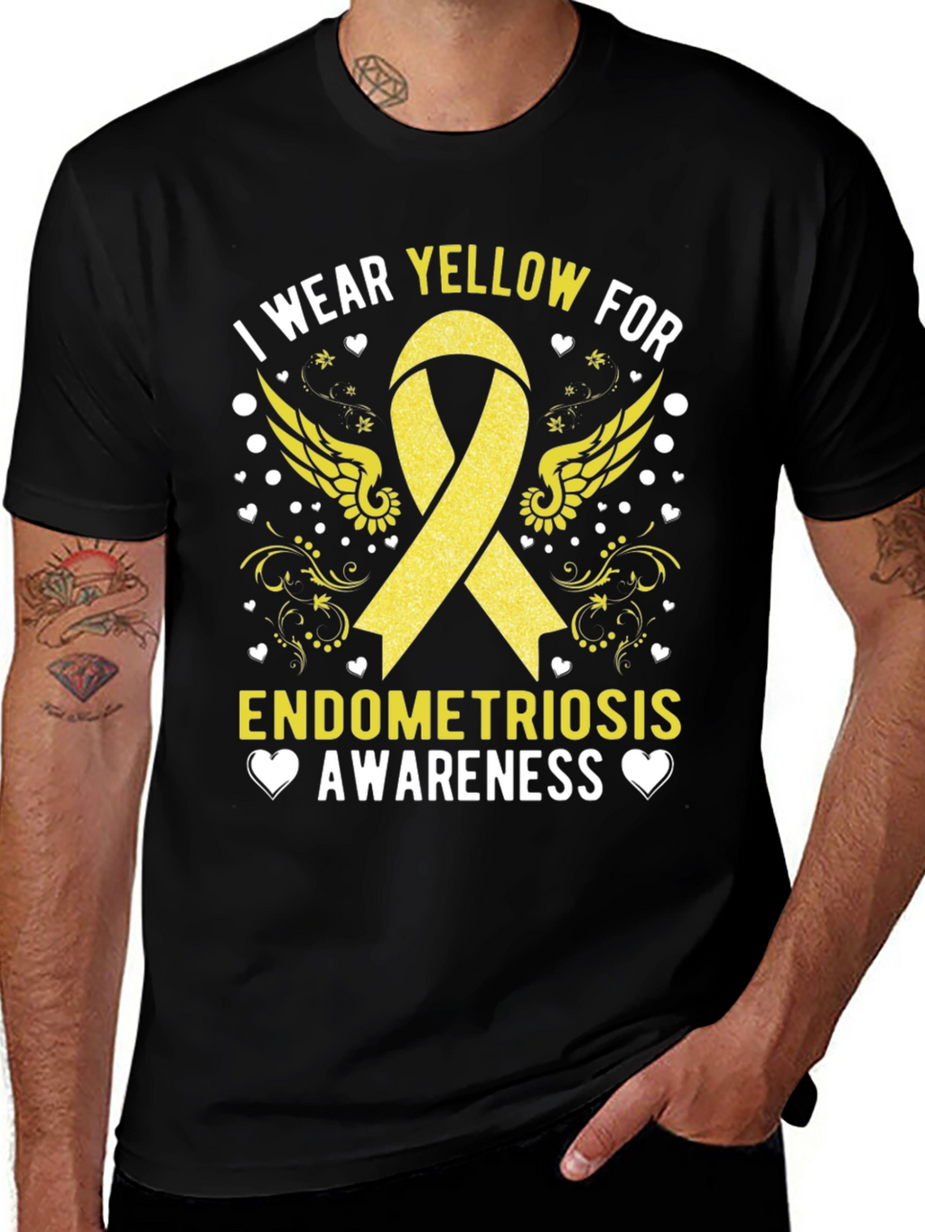 Camiseta Concienciación Endometriosis Amarillo
