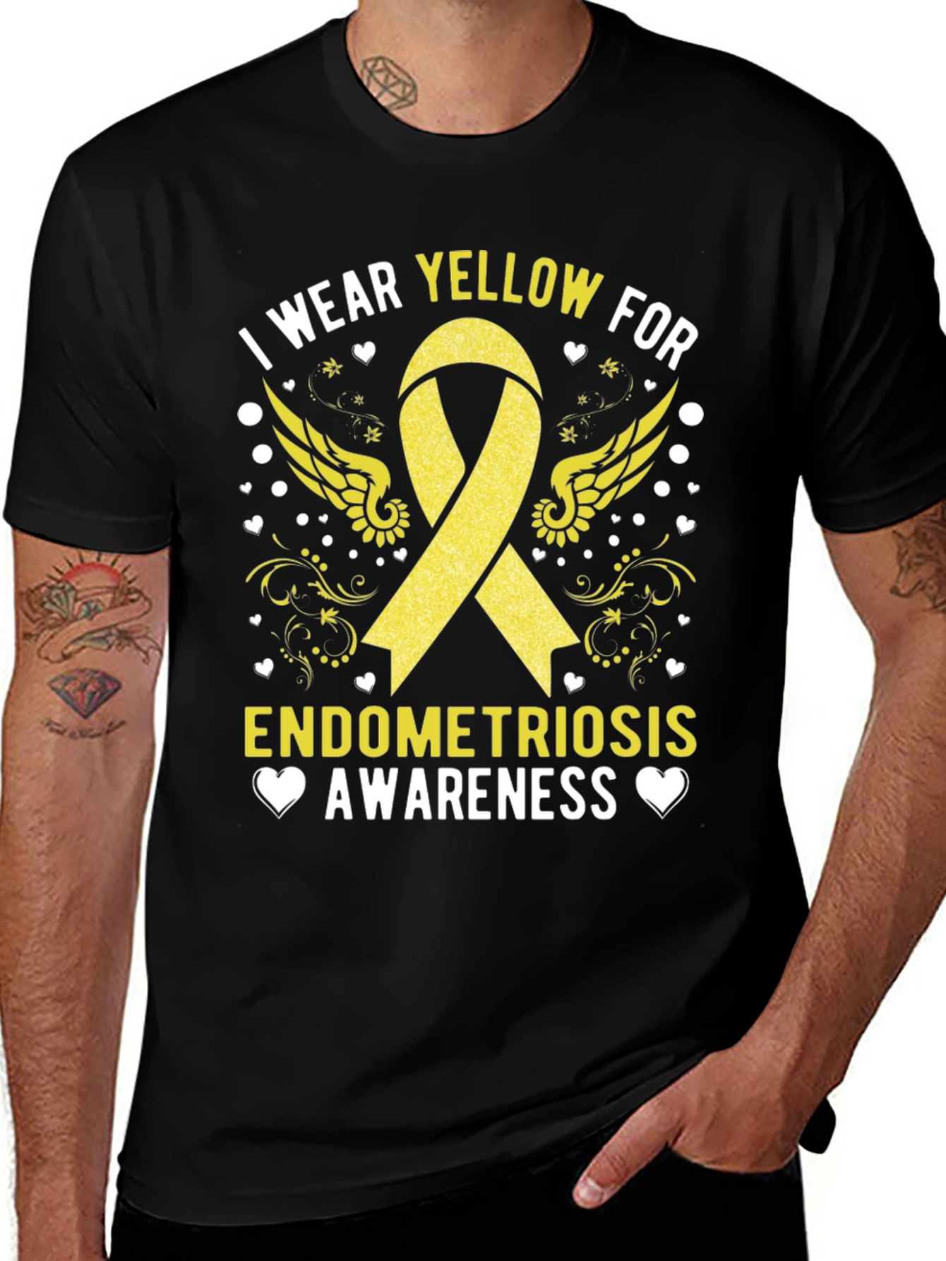 Camiseta Concienciación Endometriosis Amarillo