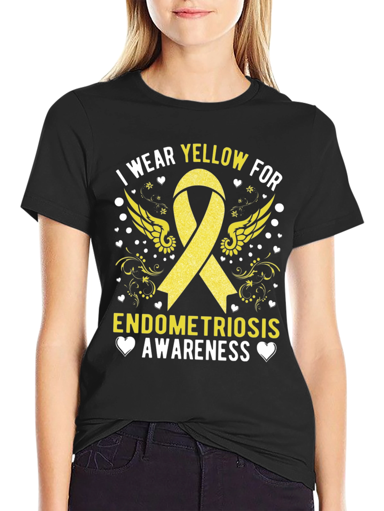 Camiseta Concienciación Endometriosis Amarillo