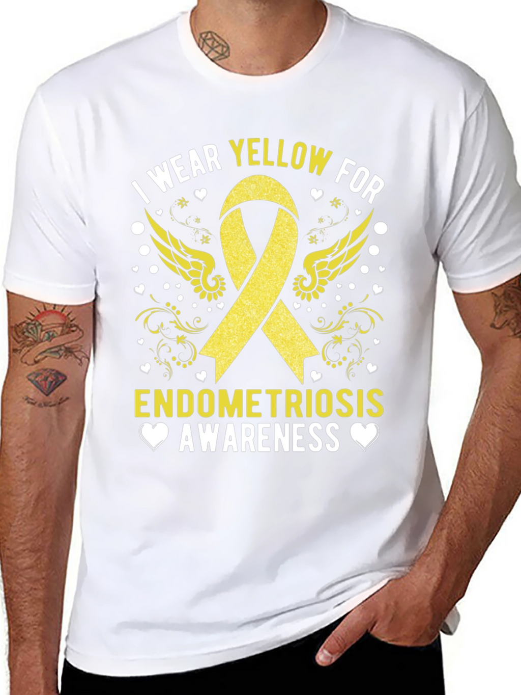 Camiseta Concienciación Endometriosis Amarillo